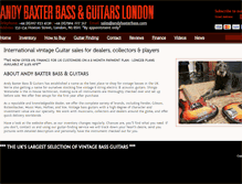 Tablet Screenshot of andybaxterbass.com